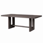 Sterling West Rectangular Dining Table – Modern Ash Gray Wood Dining Table