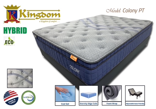 Colony Pt Mattress Firm By Kingdom Mattress Mattresses And Foundations Mobilia Cleopatra 3 Colony PT Mattress Firm By Kingdom Mattress 3