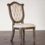 Seven Oaks Traditional Dining Side Chair – Weathered Oak Elegance