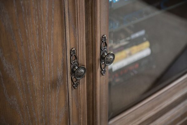 Seven Oaks Entertainment Center FM5418AK-TV-SET – Weathered Oak Traditional Media Wall Unit