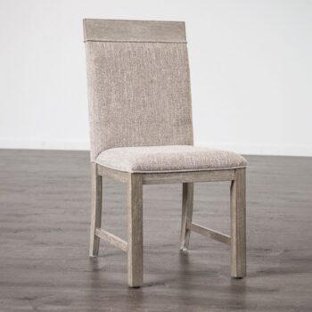 Gristalt Gray Transitional Dining Chair – Padded Two-Tone Design