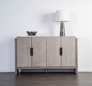 Gristalt Gray Transitional Server – Stylish Dining Storage