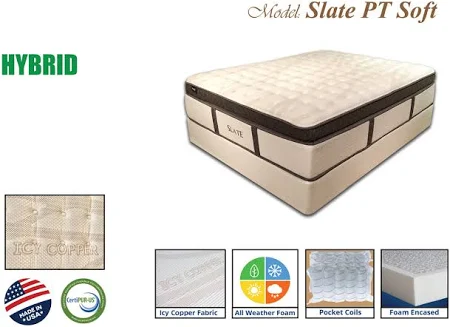 Slate Pt Soft Mattress Firm By Kingdom Mattress Mattresses And Foundations Mobilia Cleopatra 3 Slate PT Soft Mattress Firm By Kingdom Mattress 3