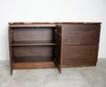 Logstor Mid-Century Modern Walnut Sideboard – Solid Wood Storage FM30002WN-SV