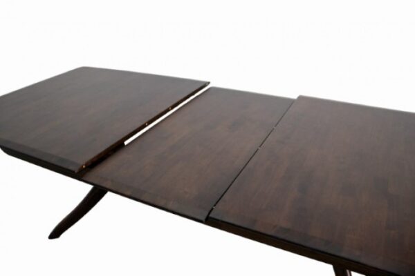 Hadsten Mid-Century Modern Extendable Dining Table – Rich Walnut