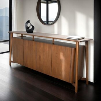 Hadsten 4-Door Sideboard FM30004WN-SV-PK Mid-Century Modern by Furniture of America