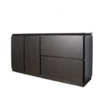 Sargans Sideboard FM30000BK-SV – Mid-Century Modern Black Solid Wood by Furniture of America 9
