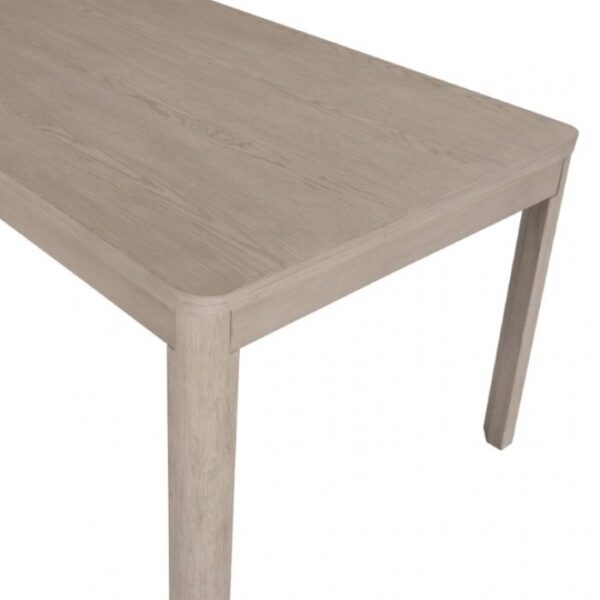 Belize Modern Gray Fog Dining Table – 78" Solid Wood Table
