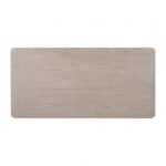 Belize Modern Gray Fog Dining Table – 78" Solid Wood Table