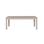 Belize Modern Gray Fog Dining Table – 78" Solid Wood Table