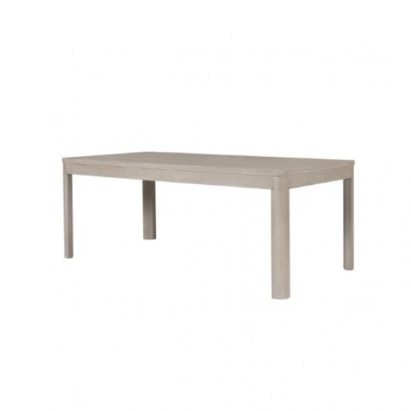 Belize Modern Gray Fog Dining Table – 78" Solid Wood Table