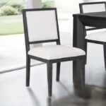Hatton Cross Contemporary Weathered Black Side Chair – Modern Dining Seating