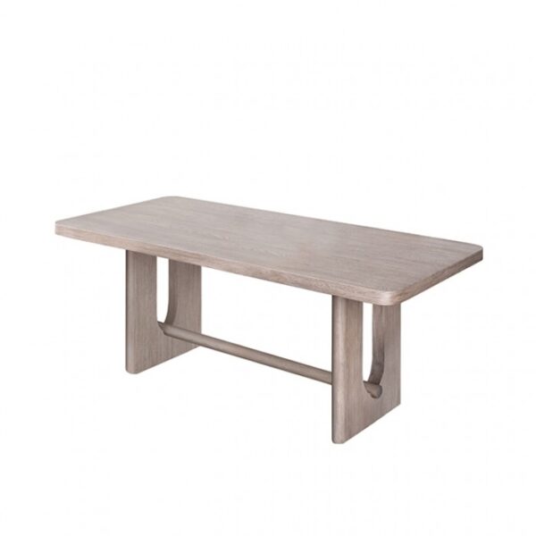 Sterling West Modern Rectangular Dining Table – White Oak 80"