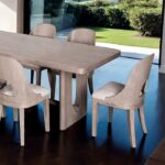 Modern White Oak Rect. Dining Table by Furniture of America 9