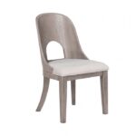 Modern White Oak Side Chair by Furniture of America 8