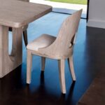 Modern White Oak Side Chair by Furniture of America 7