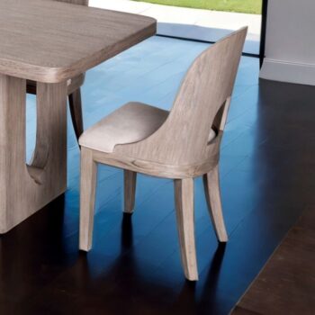Modern White Oak Side Chair by Furniture of America