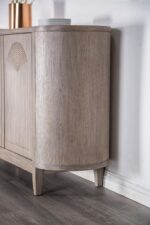 Modern White Oak Server by Furniture of America 11