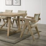 Contemporary Oak Dining Table by Furniture of America 5