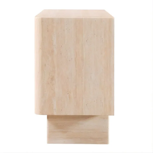 Inca Travertine Stone Buffet By ACME - Image 4