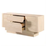 Inca Travertine Stone Buffet By ACME - Image 3