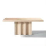 Inca Travertine Stone Dining Table By ACME - Image 2