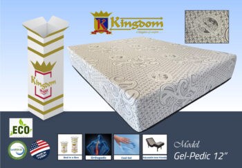 Medium Gel Pedic PT 12” Mattress By Kingdom Mattress
