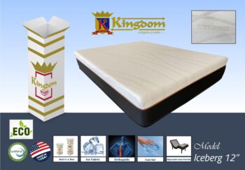 Ice Berg 12” hybrid Mattress Medium By Kingdom Mattress
