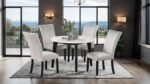 Sabro contemporary round dining room tables by Furniture of America 11