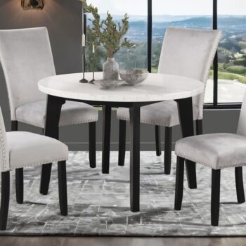 Sabro contemporary round dining room tables by Furniture of America