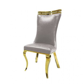 Palazzo Glam Silver Chair, Gold/Silver by Furniture of America