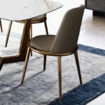 Norelli Contemporary Gold/Taupe Side Chair by Furniture of America 6