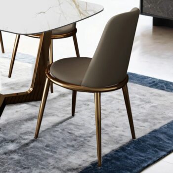 Norelli Contemporary Gold/Taupe Side Chair by Furniture of America