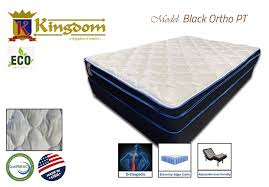 Black Ortho Plush PT Mattress Firm By Kingdom Mattress