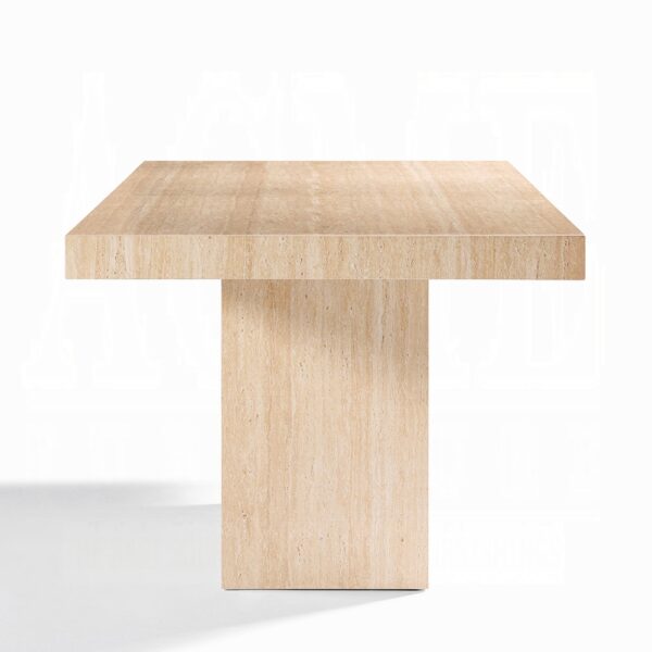 Inca Travertine Stone Dining Table DN04745 By ACME - Image 3