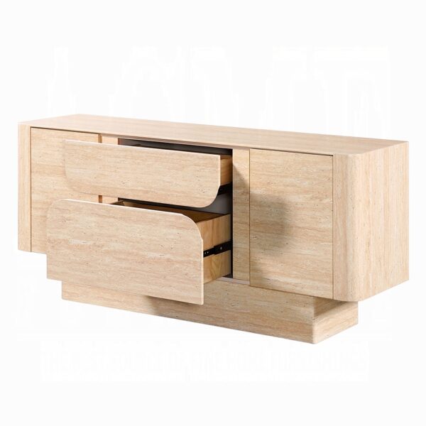 Inca Travertine Stone Buffet with Drawers