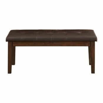 Wieland Dining Bench in Rustic Brown Finish By Homelegence