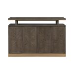Griffin Server in Brown Finish with Gold Tipping By Homelegence 6