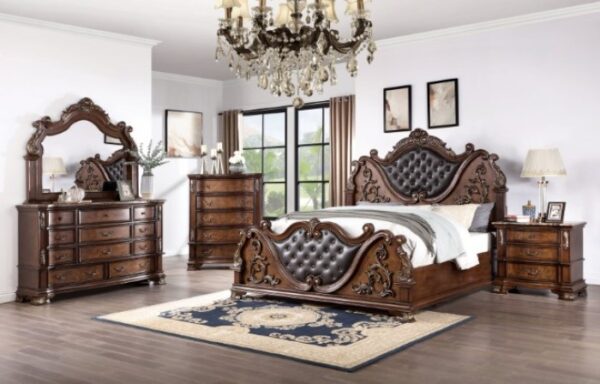 Esparanza Chest in Brown Cherry – Traditional Luxury Bedroom Storage