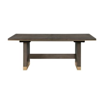 Griffin Extendable Dining Table in Brown Finish By Homelegence