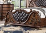 Esparanza 4 Pc Queen Bedroom Set Traditional Brown Cherry by Furniture of America 10
