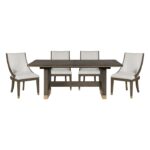 Griffin 5pc Dinning Set in Brown Finish By Homelegence 7