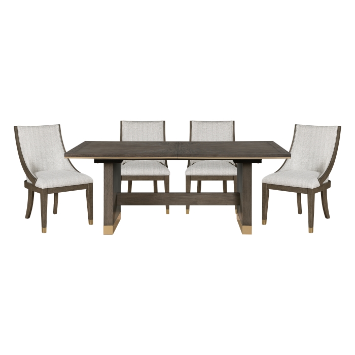 Griffin 5Pc Dinning Set In Brown Finish By Homelegence Luxury Dining Sets Mobilia Cleopatra 3 Griffin 5pc Dinning Set in Brown Finish By Homelegence 3
