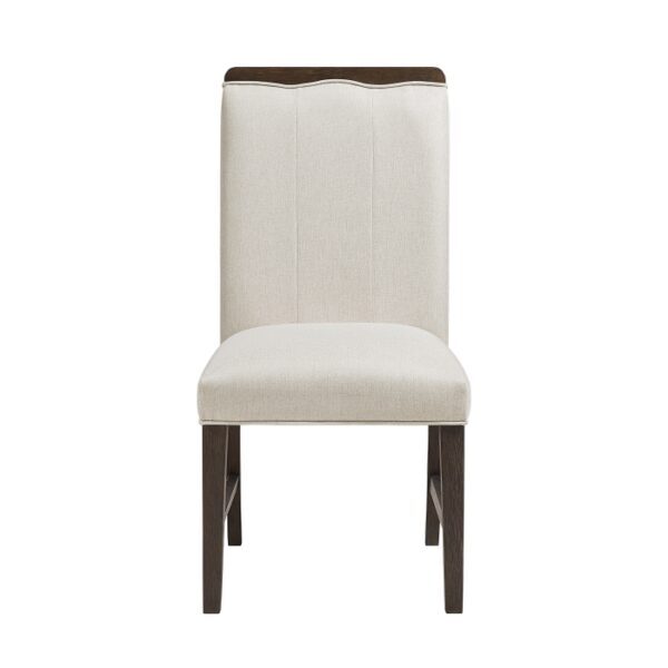 Clara Side Chair in Wire Brushed Brown Finish
