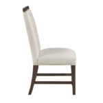 Clara Side Chair in Brown Finish By Homelegence 7