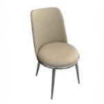 Norelli Side Chair (2/CTN) Contemporary Silver/Taupe by Furniture of America 5