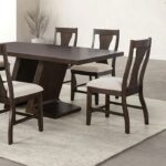 Holsworthy Espresso Dining Table Contemporary by Furniture of America 8