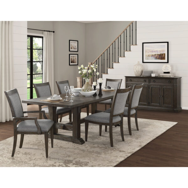 Sarasota Dining Table in Driftwood Brown Finish