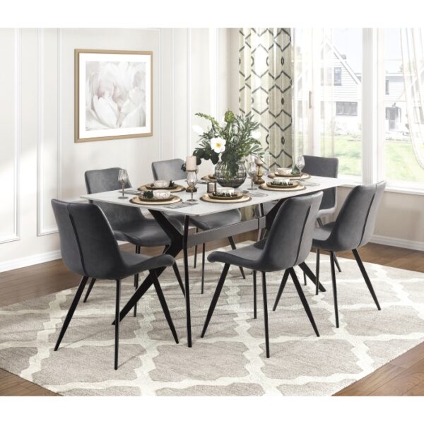 Brixley Black metal legs Dining Table
