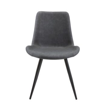 Side Chair with Black Metal Legs